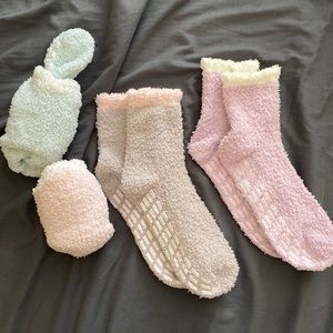 Fuzzy Socks with Grips on the bottom